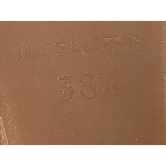 Tory Burch Black Wedges With‎ Brown Details Woven Platform Size 38 1/2 - Picture 2 of 7